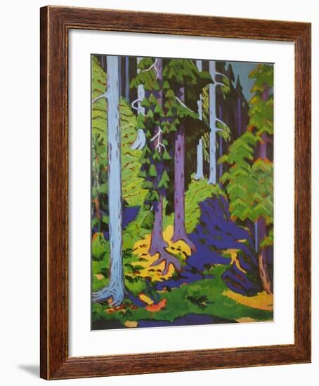 Inside the Forest, 1937-Ernst Ludwig Kirchner-Framed Art Print