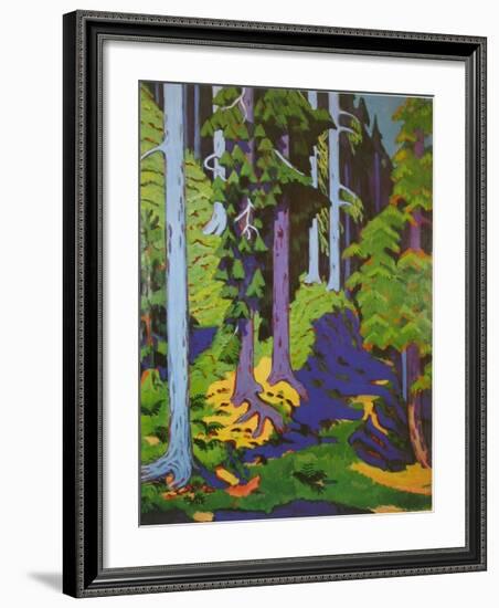 Inside the Forest, 1937-Ernst Ludwig Kirchner-Framed Art Print