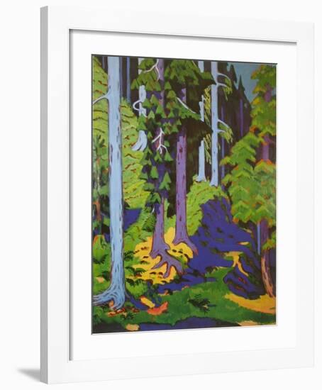 Inside the Forest, 1937-Ernst Ludwig Kirchner-Framed Art Print