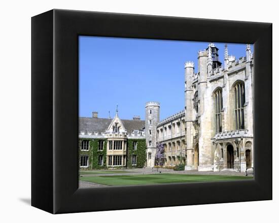 Inside the Great Court, Trinity College, Cambridge, Cambridgeshire-Peter Thompson-Framed Premier Image Canvas