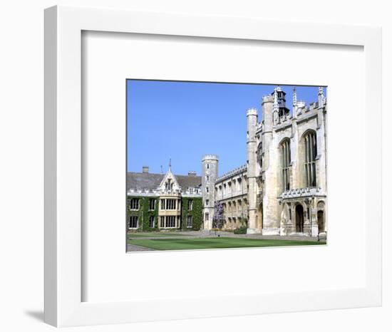Inside the Great Court, Trinity College, Cambridge, Cambridgeshire-Peter Thompson-Framed Photographic Print