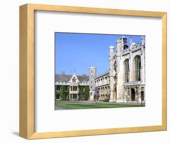 Inside the Great Court, Trinity College, Cambridge, Cambridgeshire-Peter Thompson-Framed Photographic Print