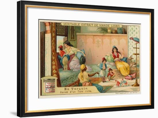 Inside the Harem of a Rich Turk-null-Framed Giclee Print