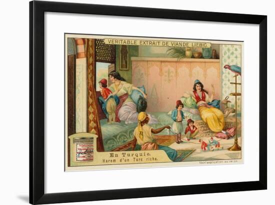 Inside the Harem of a Rich Turk-null-Framed Giclee Print