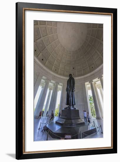 Inside the Rotunda at the Jefferson Memorial-Michael Nolan-Framed Photographic Print