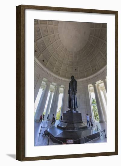 Inside the Rotunda at the Jefferson Memorial-Michael Nolan-Framed Photographic Print