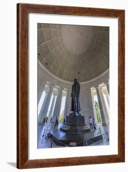 Inside the Rotunda at the Jefferson Memorial-Michael Nolan-Framed Photographic Print