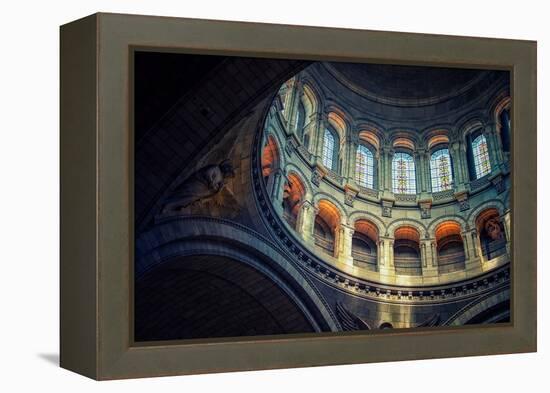 Inside the Sacre-Coeur Basilica in Paris-StockByM-Framed Premier Image Canvas