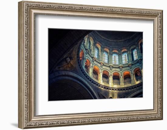 Inside the Sacre-Coeur Basilica in Paris-StockByM-Framed Photographic Print