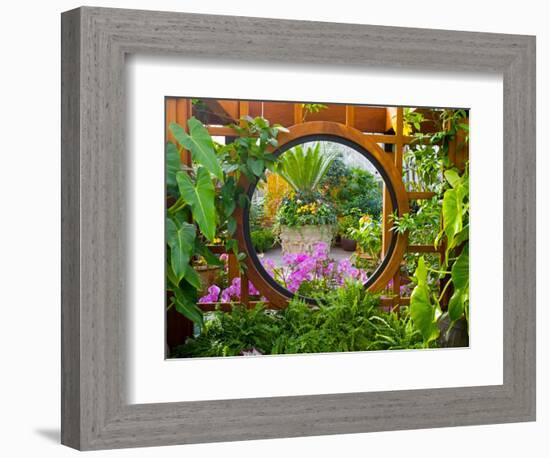 Inside the San Francisco Conservatory of Flowers, San Francisco, California, USA-Julie Eggers-Framed Photographic Print