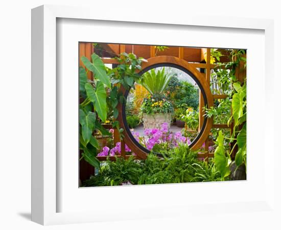 Inside the San Francisco Conservatory of Flowers, San Francisco, California, USA-Julie Eggers-Framed Photographic Print