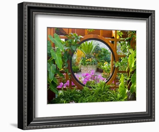 Inside the San Francisco Conservatory of Flowers, San Francisco, California, USA-Julie Eggers-Framed Photographic Print