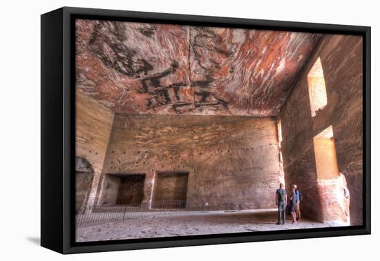 Inside the Urn Tomb, Royal Tombs, Petra, Jordan, Middle East-Richard Maschmeyer-Framed Premier Image Canvas