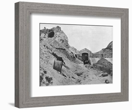 'Inside the wrecked fortress of Sedd el Bahr', 1915-Unknown-Framed Photographic Print