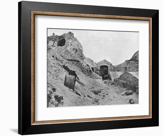 'Inside the wrecked fortress of Sedd el Bahr', 1915-Unknown-Framed Photographic Print