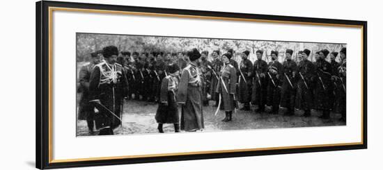 Inspecting Cossack Troops-null-Framed Photographic Print