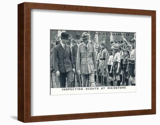 'Inspecting Scouts at Maidstone', 1929 (1937)-Unknown-Framed Photographic Print