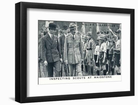 'Inspecting Scouts at Maidstone', 1929 (1937)-Unknown-Framed Photographic Print