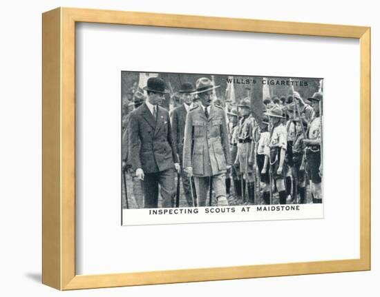 'Inspecting Scouts at Maidstone', 1929 (1937)-Unknown-Framed Photographic Print