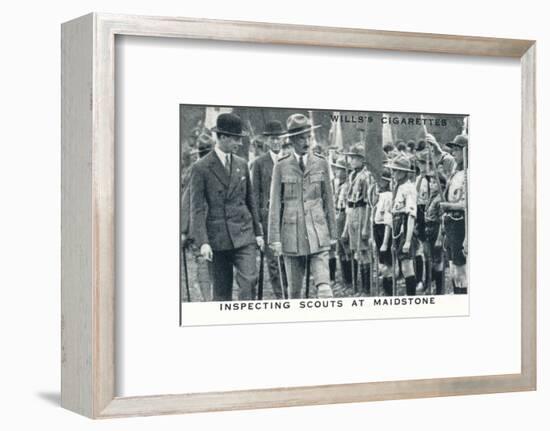 'Inspecting Scouts at Maidstone', 1929 (1937)-Unknown-Framed Photographic Print