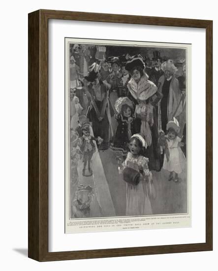 Inspecting the Toys in the Truth Doll Show at the Albert Hall-Frank Craig-Framed Giclee Print