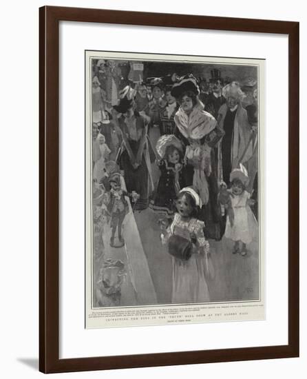 Inspecting the Toys in the Truth Doll Show at the Albert Hall-Frank Craig-Framed Giclee Print