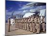 Inspection Aboard Battleship During the Us Navy's Pacific Fleet Maneuvers-Carl Mydans-Mounted Photographic Print