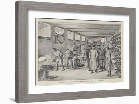 Inspection of a Russian Military Bakery at Warsaw-Johann Nepomuk Schonberg-Framed Giclee Print