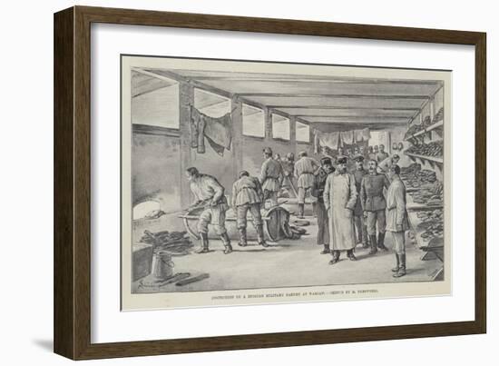 Inspection of a Russian Military Bakery at Warsaw-Johann Nepomuk Schonberg-Framed Giclee Print