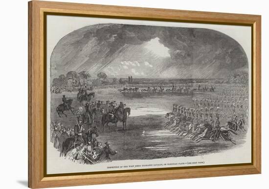 Inspection of the West Essex Yeomanry Cavalry, on Wanstead Flats-null-Framed Premier Image Canvas