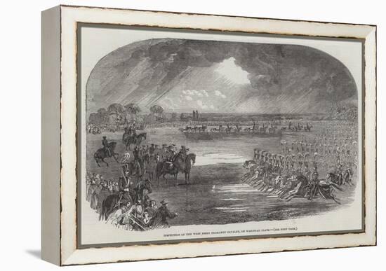 Inspection of the West Essex Yeomanry Cavalry, on Wanstead Flats-null-Framed Premier Image Canvas