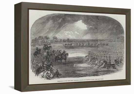 Inspection of the West Essex Yeomanry Cavalry, on Wanstead Flats-null-Framed Premier Image Canvas