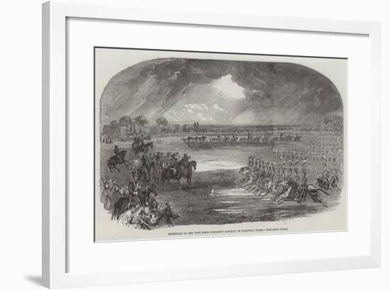 Inspection of the West Essex Yeomanry Cavalry, on Wanstead Flats-null-Framed Giclee Print