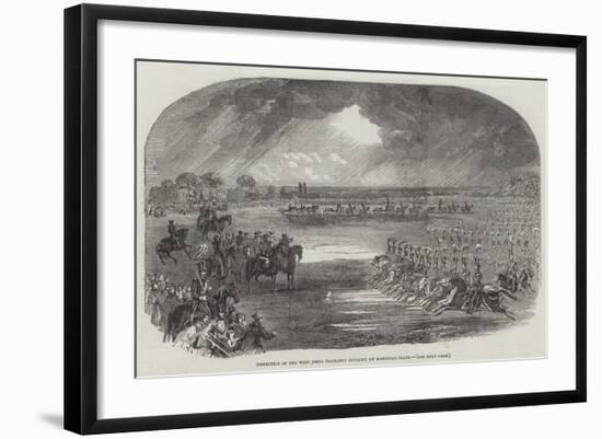 Inspection of the West Essex Yeomanry Cavalry, on Wanstead Flats-null-Framed Giclee Print