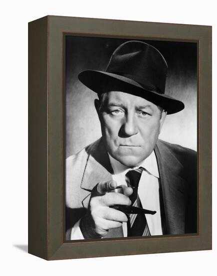 Inspector Maigret, Jean Gabin, 1958-null-Framed Stretched Canvas