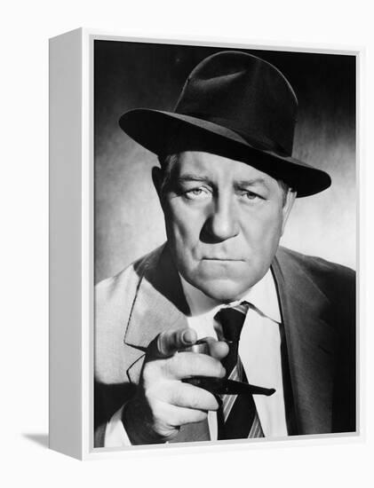 Inspector Maigret, Jean Gabin, 1958-null-Framed Stretched Canvas