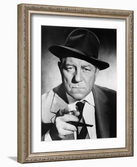 Inspector Maigret, Jean Gabin, 1958-null-Framed Photo