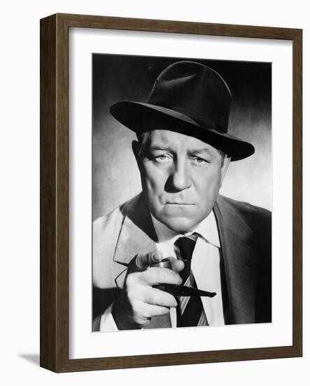 Inspector Maigret, Jean Gabin, 1958-null-Framed Photo