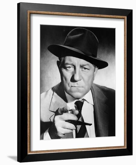 Inspector Maigret, Jean Gabin, 1958-null-Framed Photo