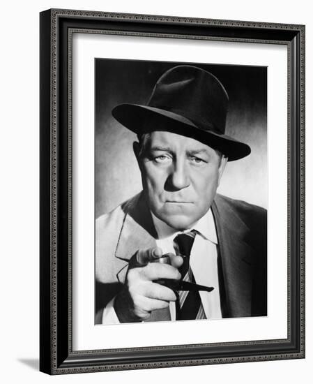 Inspector Maigret, Jean Gabin, 1958-null-Framed Photo