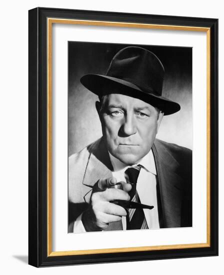 Inspector Maigret, Jean Gabin, 1958-null-Framed Photo