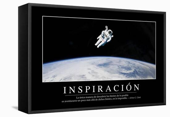 Inspiración. Cita Inspiradora Y Póster Motivacional-null-Framed Premier Image Canvas