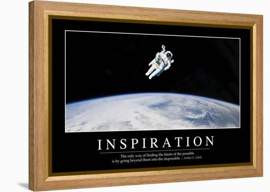 Inspiration: Inspirational Quote and Motivational Poster-null-Framed Premier Image Canvas