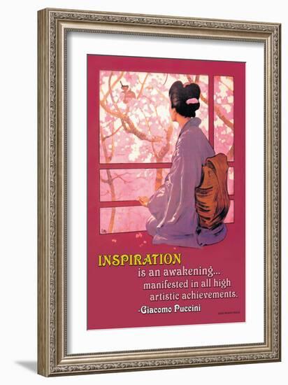 Inspiration: Madame Butterfly-null-Framed Art Print