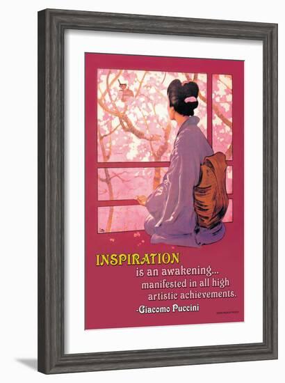 Inspiration: Madame Butterfly-null-Framed Art Print