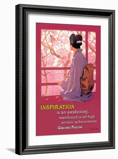 Inspiration: Madame Butterfly-null-Framed Art Print