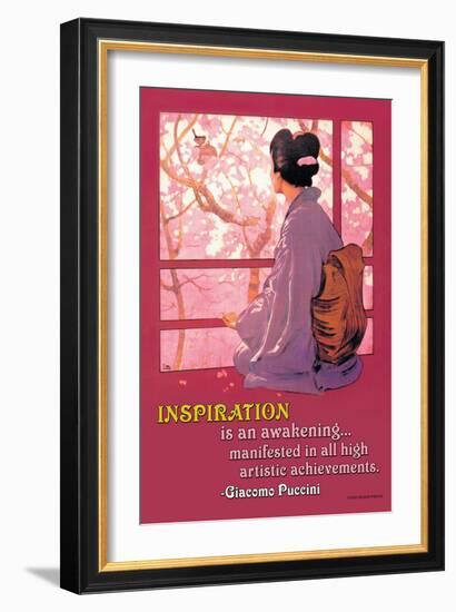 Inspiration: Madame Butterfly-null-Framed Art Print