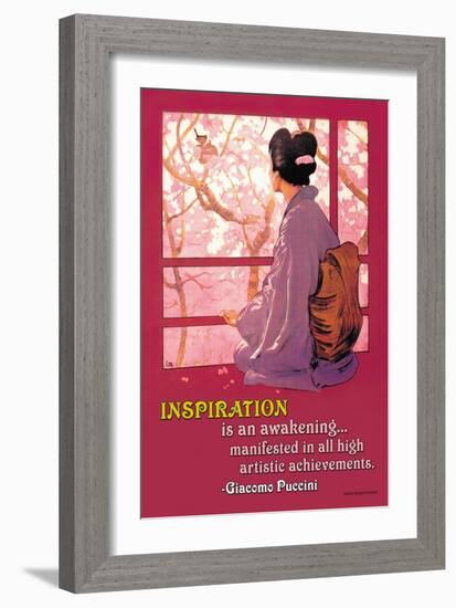 Inspiration: Madame Butterfly-null-Framed Art Print