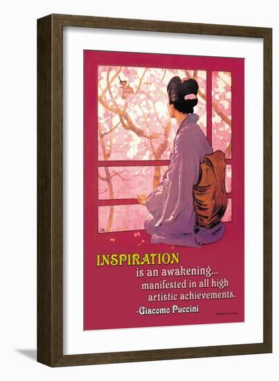 Inspiration: Madame Butterfly-null-Framed Art Print