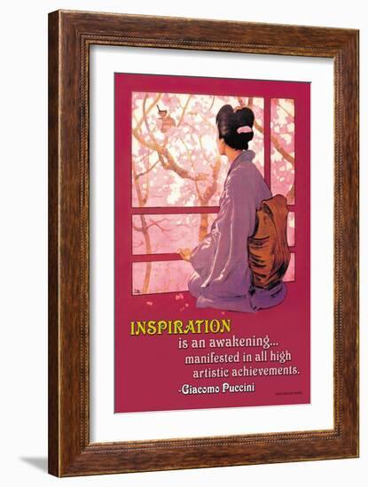 Inspiration: Madame Butterfly-null-Framed Art Print